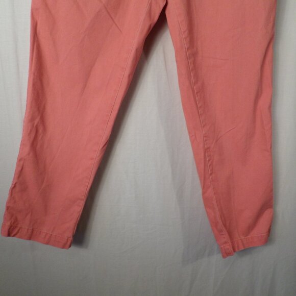 Sonoma Life + Style Modern Fit Broken Corral Pink Straight Leg Capri Pants Sz 14 - Picture 4 of 14
